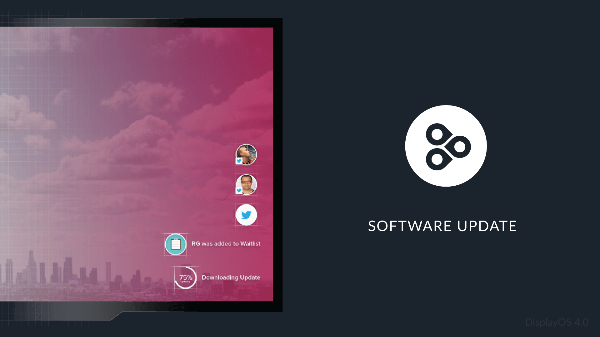 software update display