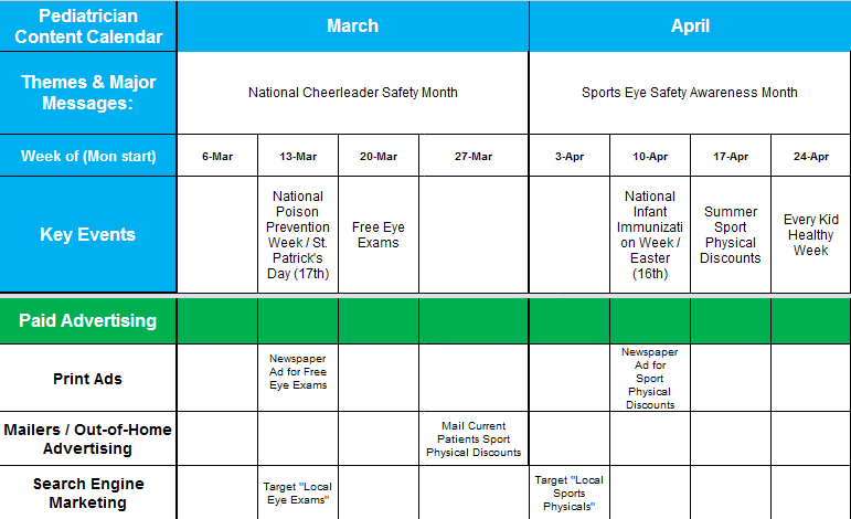 How To Create An Editorial Calendar-Healthcare [Free Template] - Spectrio