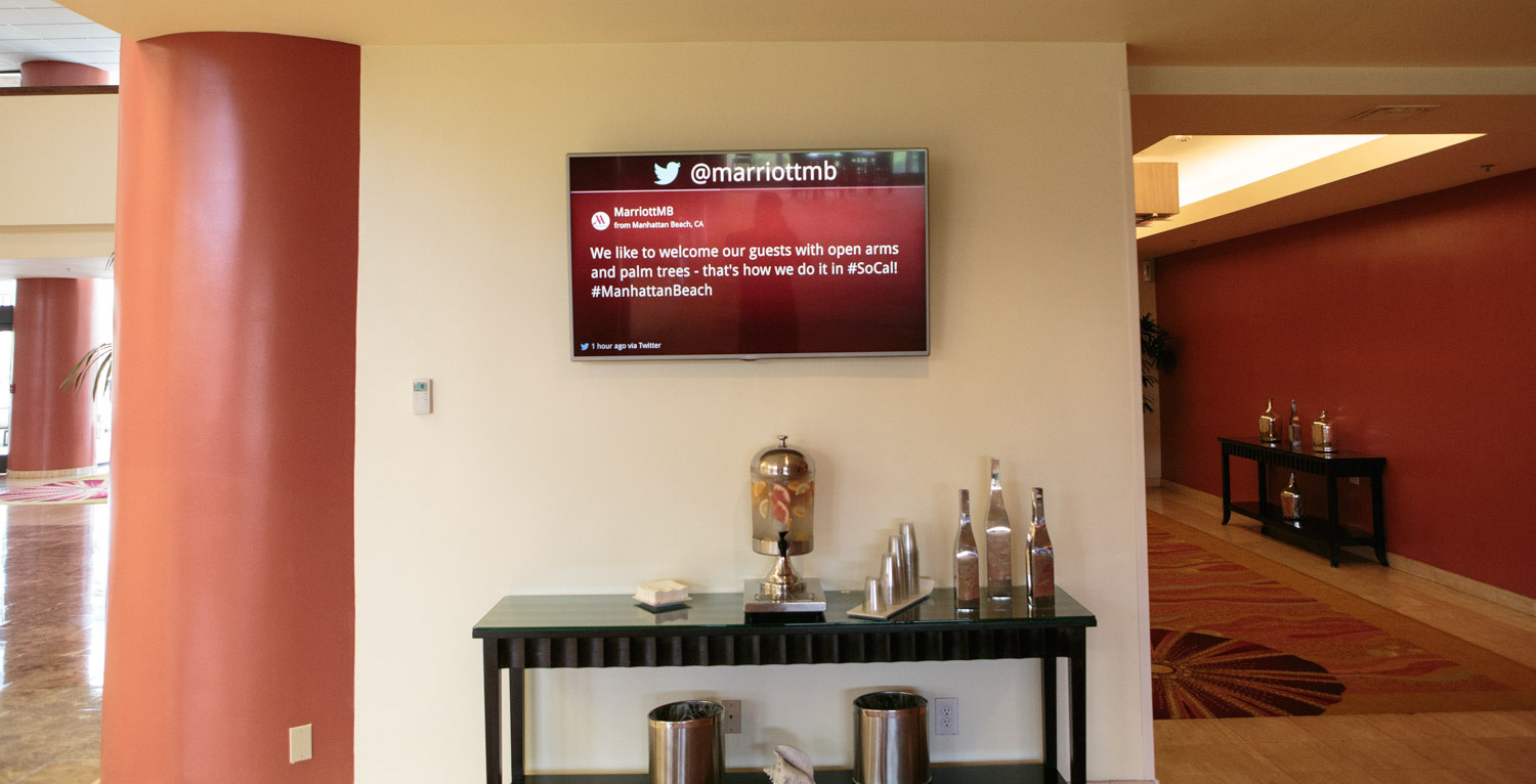 Hotel digital signage