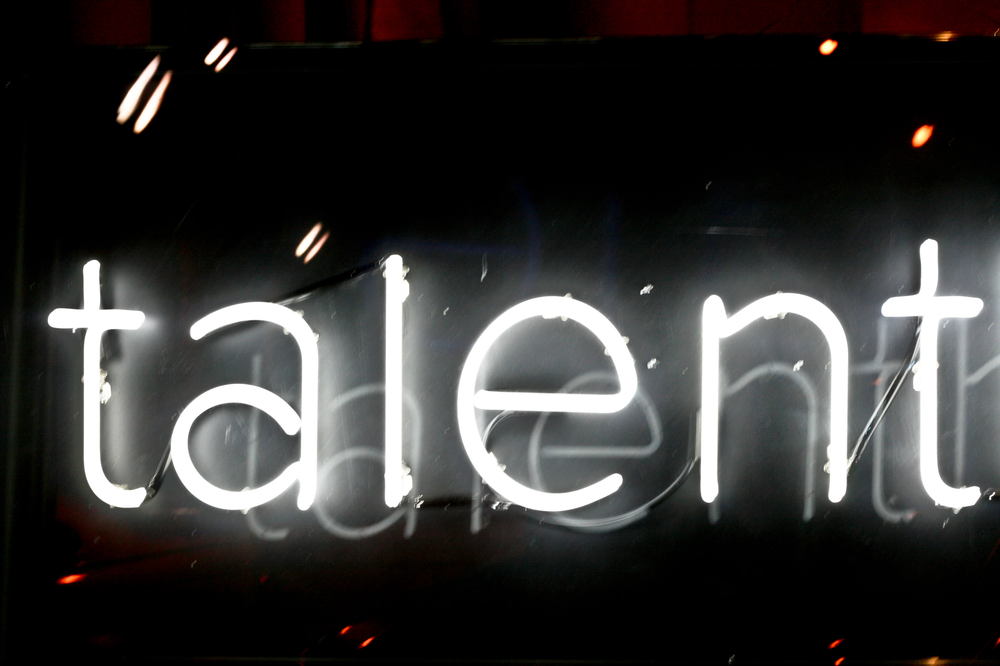 talent neon signage content