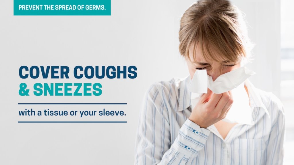 Cover your cough during coronavirus template