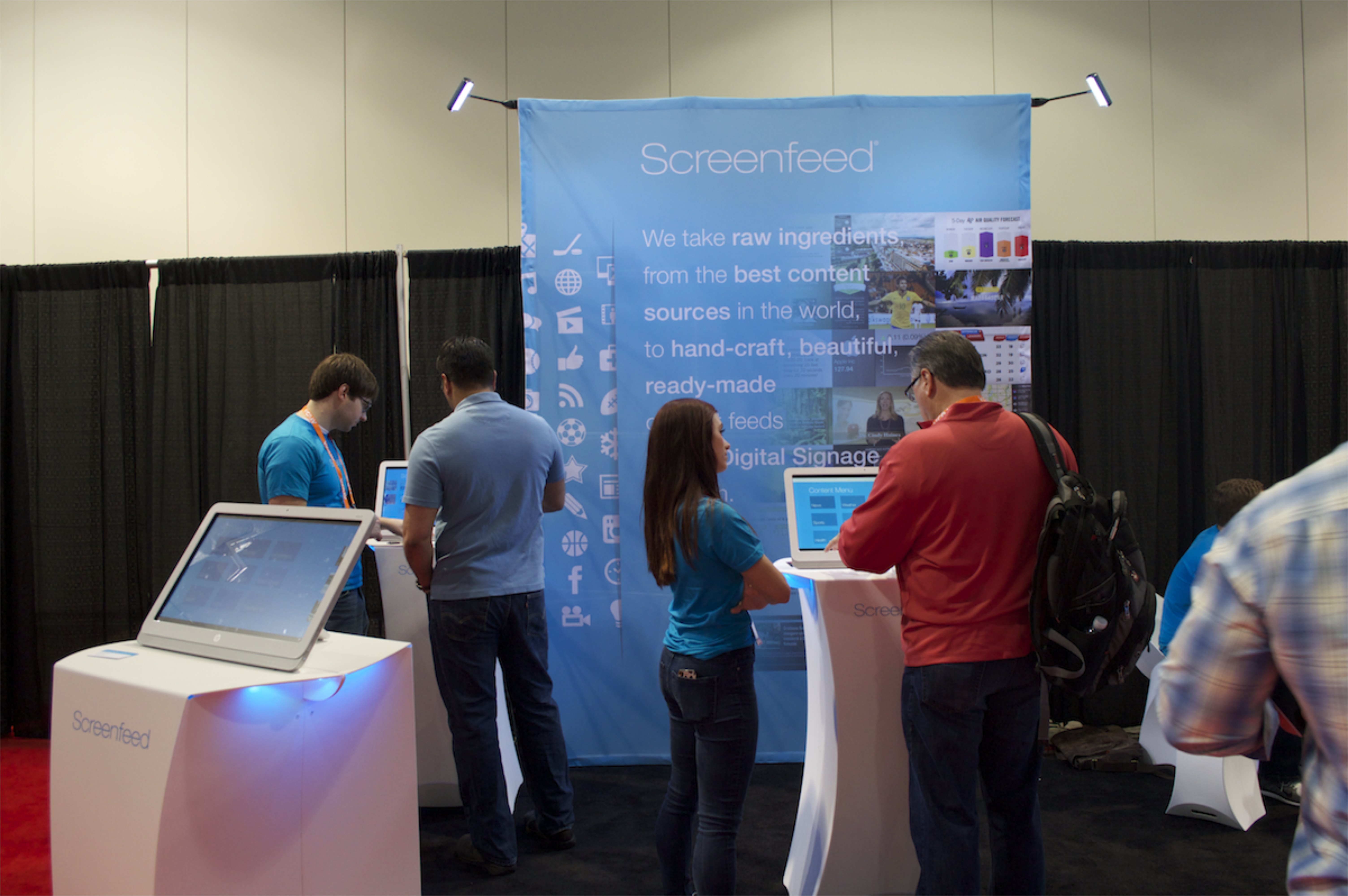 ScreenFeed trade show booth design