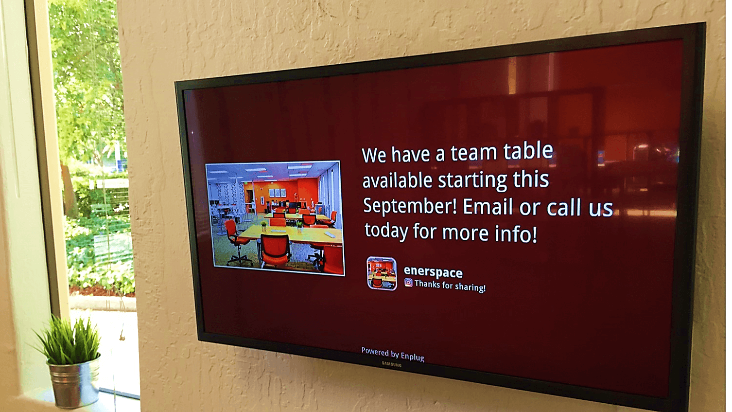 coworking digital signage