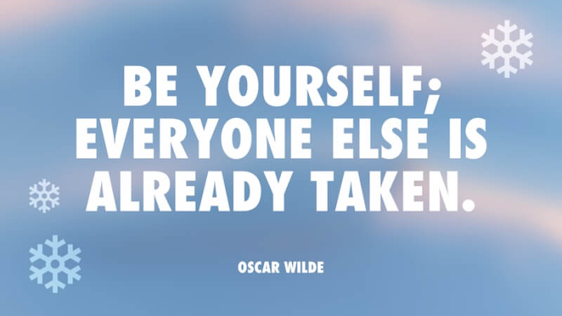 Inspirational Quote Be Yourself