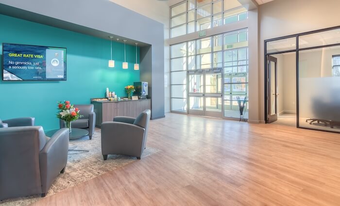 interior modern workplace lobby