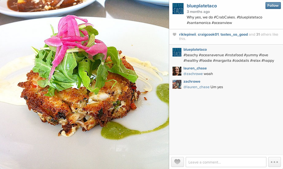 blue plate taco social media marketing