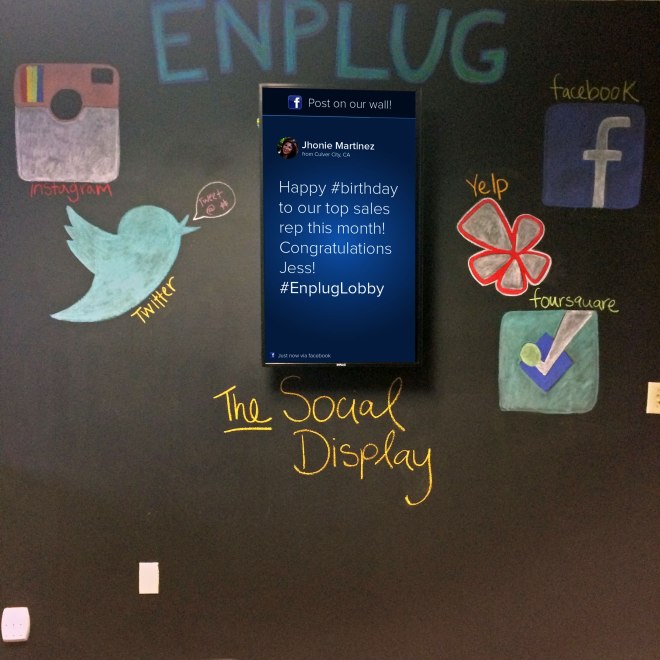 Enplug social media wall