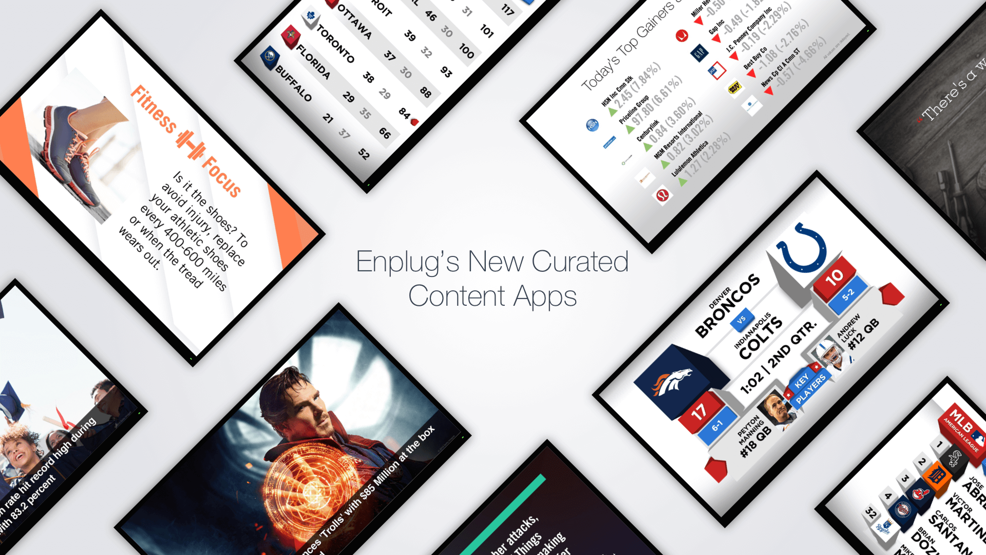 Enplug highlights: Curated content Digital Signage Apps