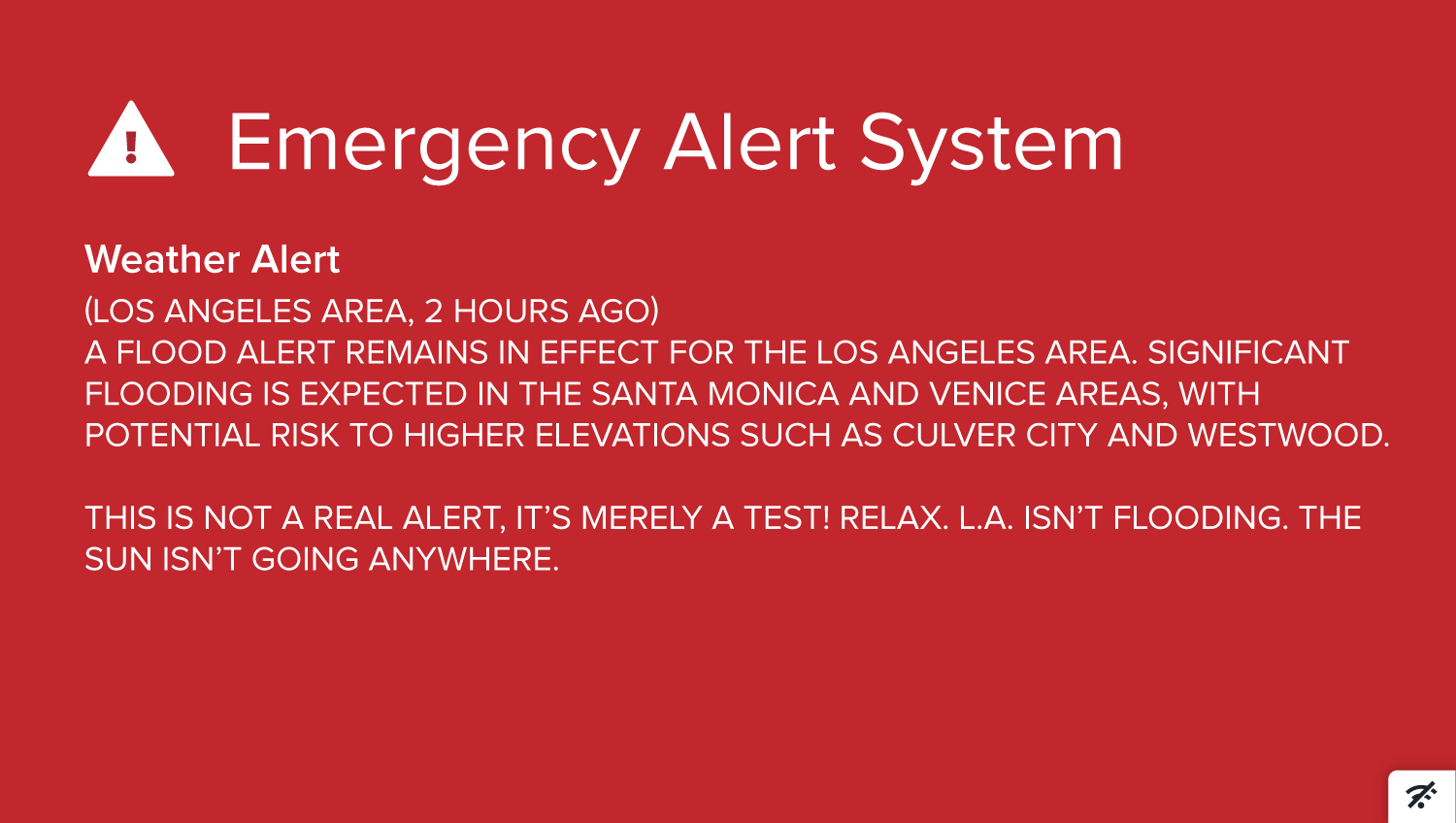 digital signage content examples emergency alert