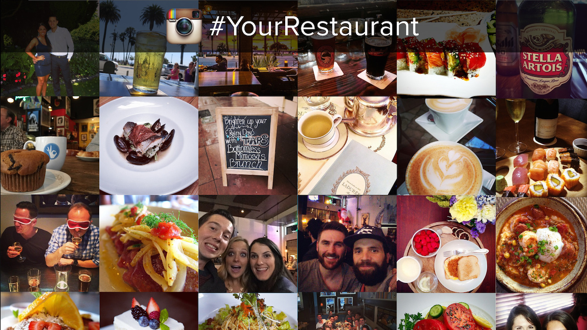 Instagram wall for restaurants