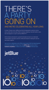 jetBlue 10th Tweets for Tickets