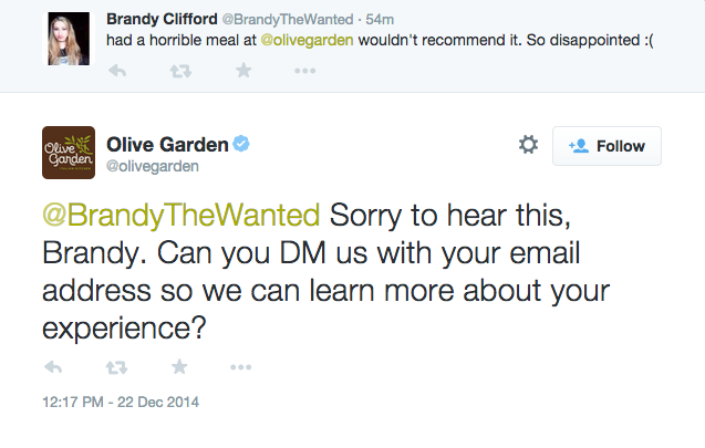 olive garden social media marketing