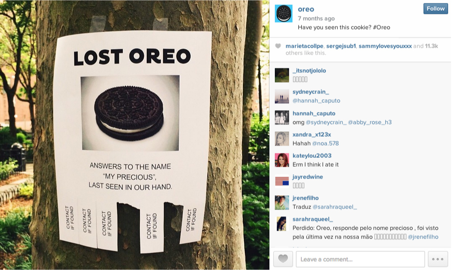 oreo social media marketing example