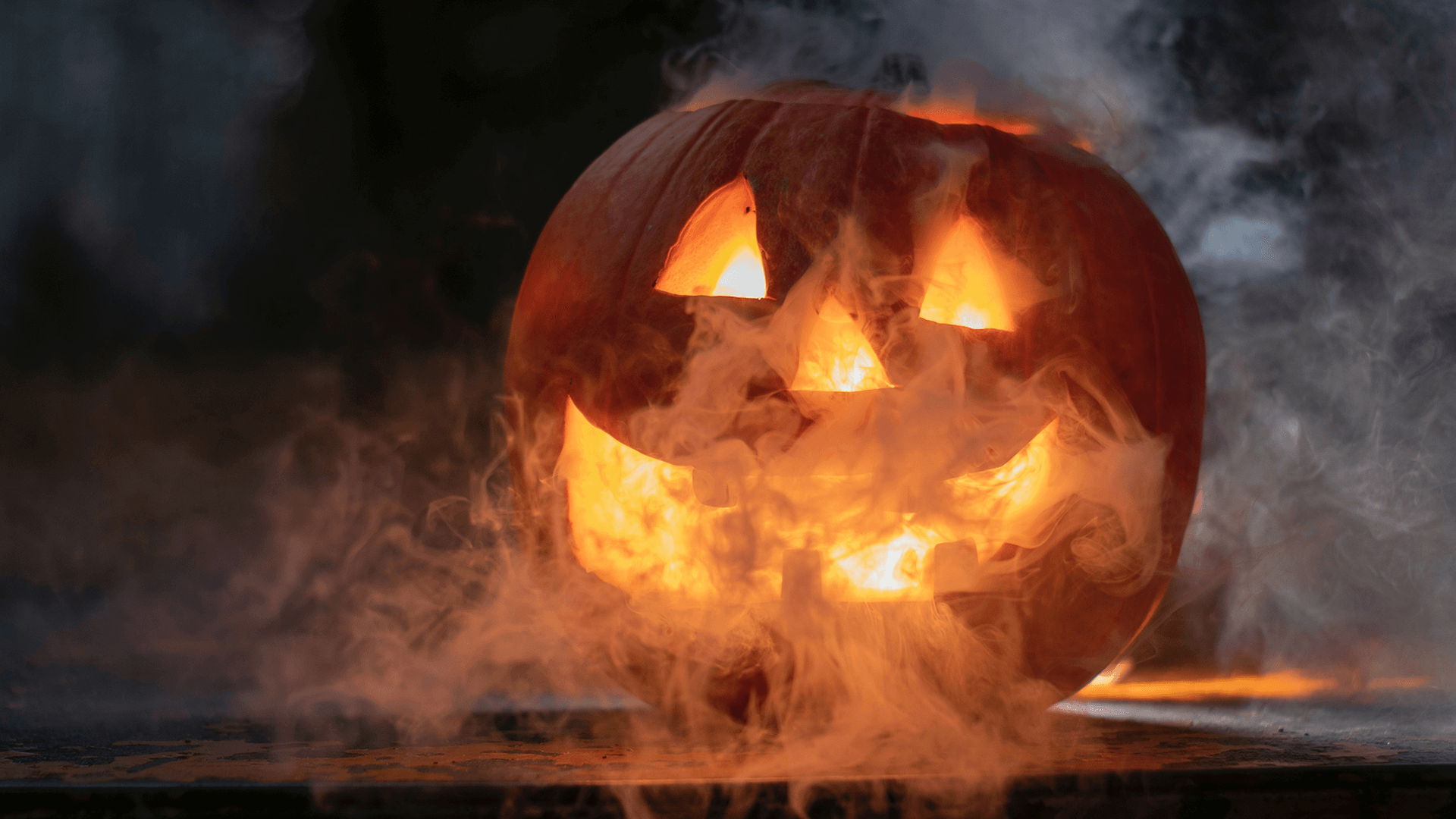 Spooky jack o' lantern image for halloween wallpaper
