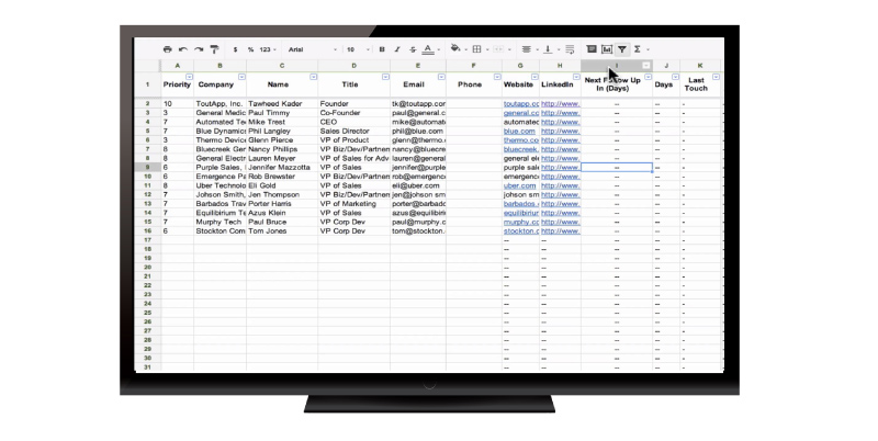 spreadsheet