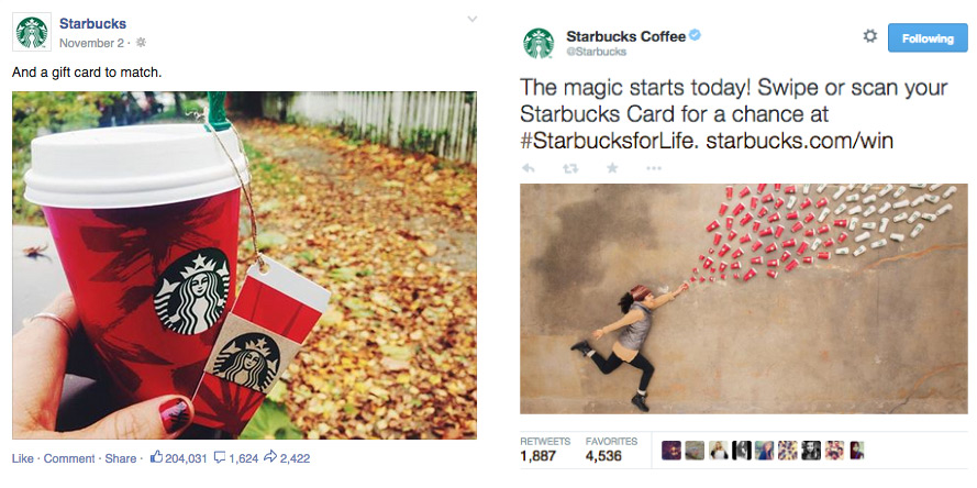 starbucks social media marketing examples