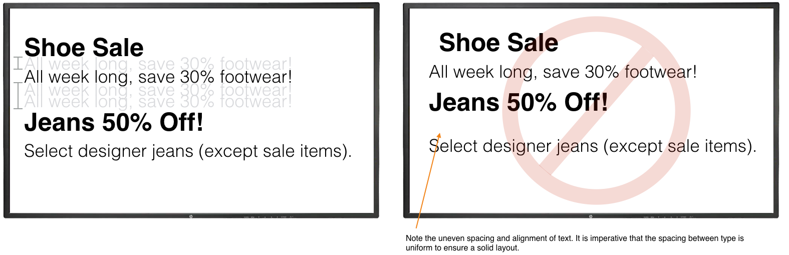 How to use Typography in Digital Signage Design