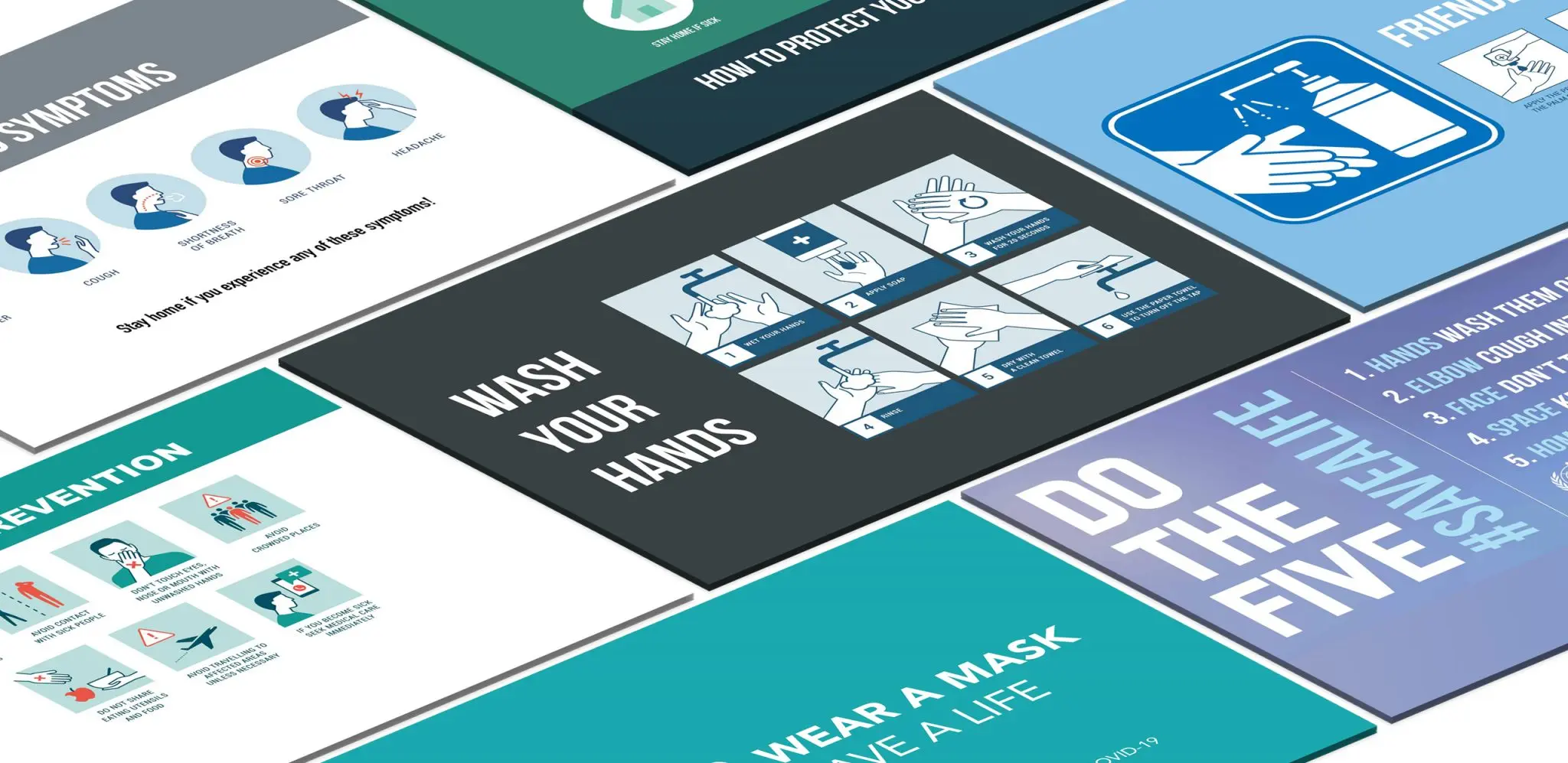 graphic of a covid signage template