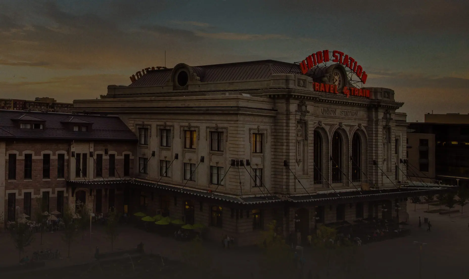 exterior of Union Station building in Denver