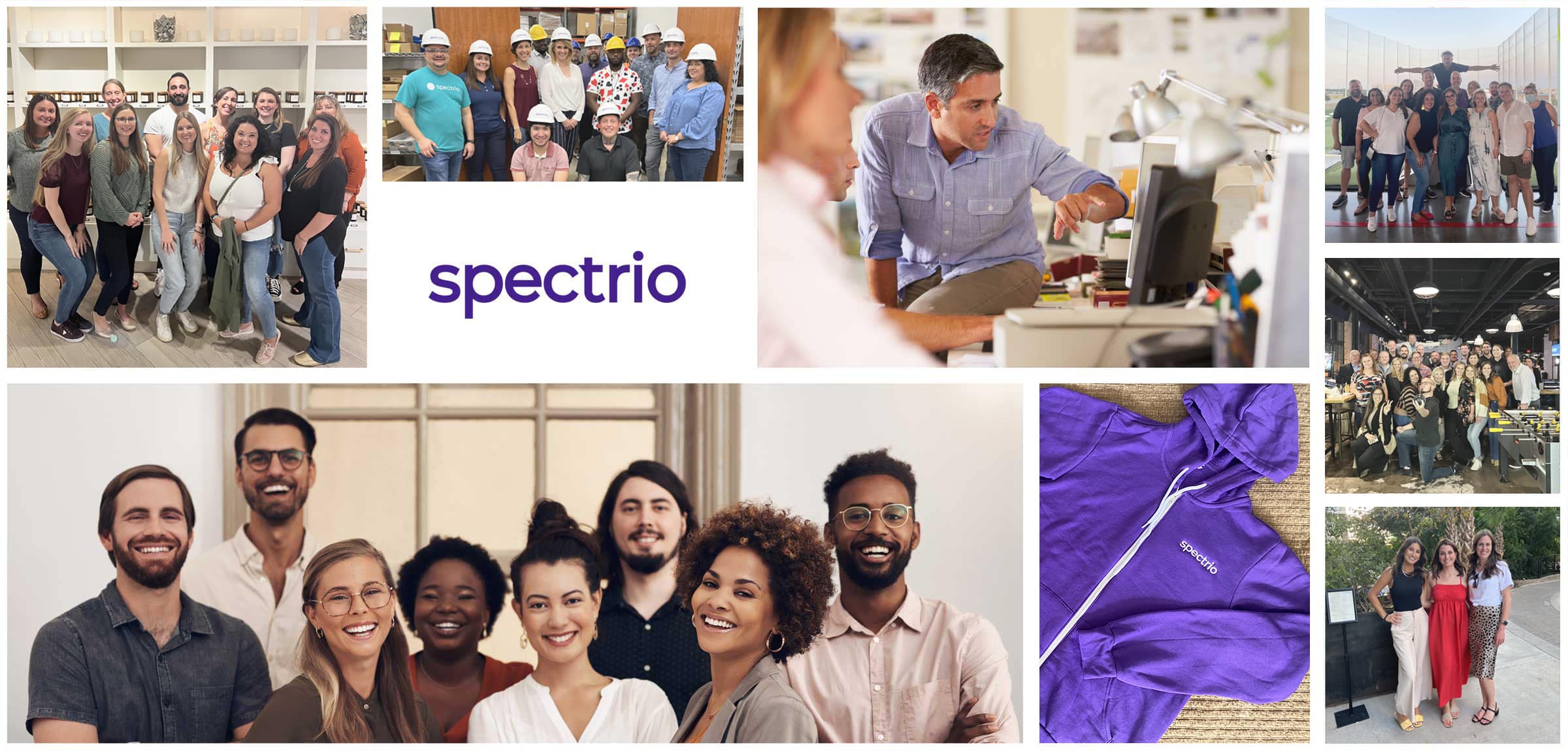 collage of Spectrio employee photos
