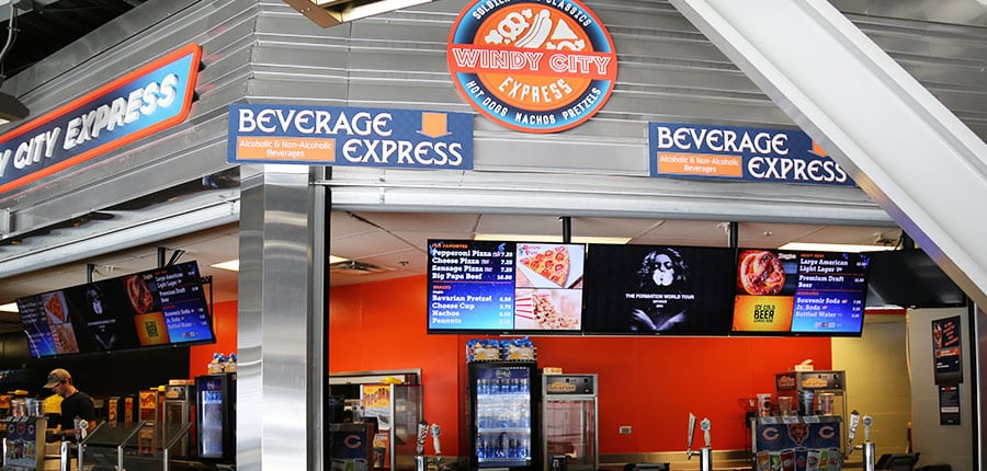 Digital Signage interior sports stadium