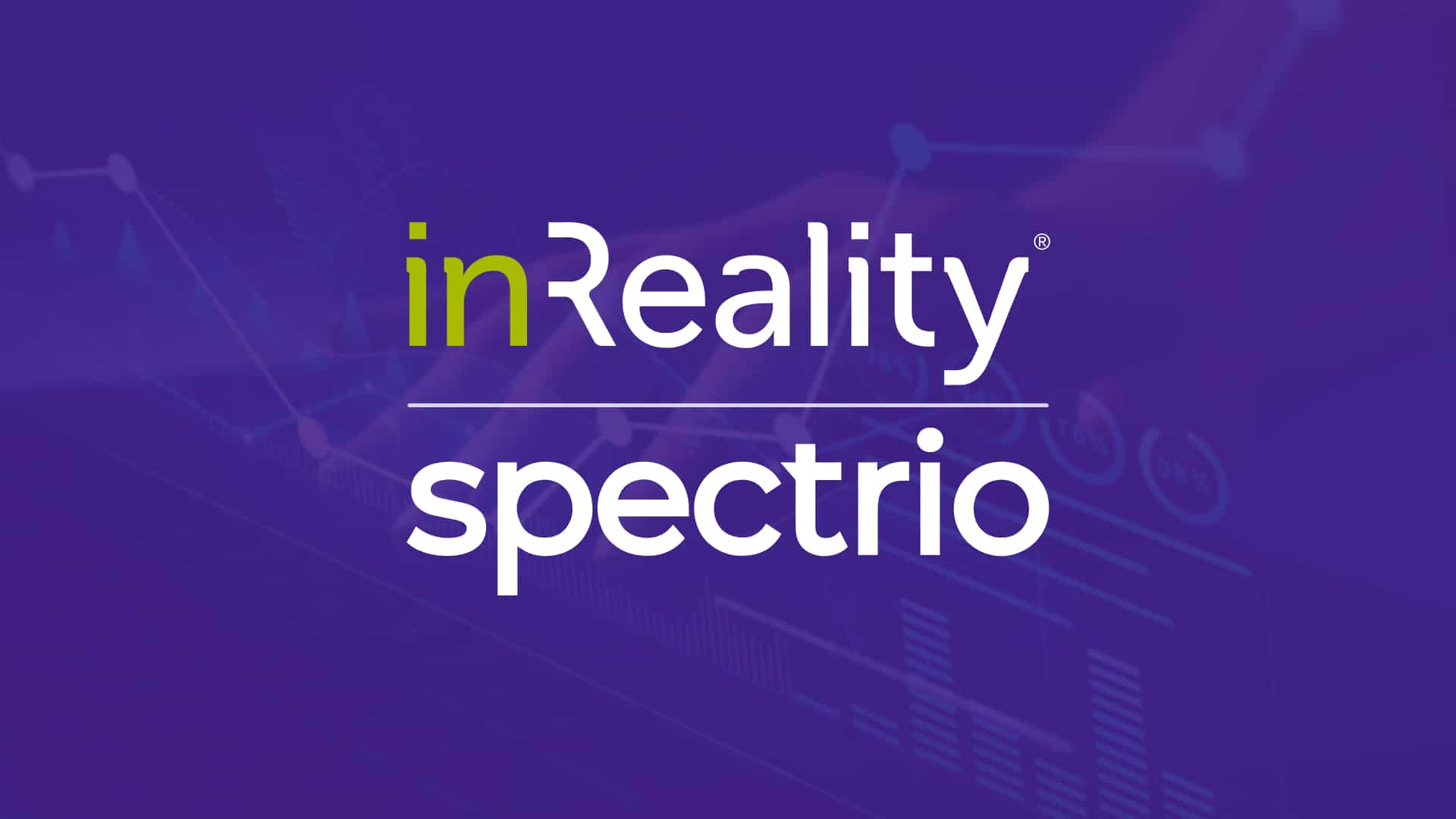 inReality and Spectrio logos over a technology background