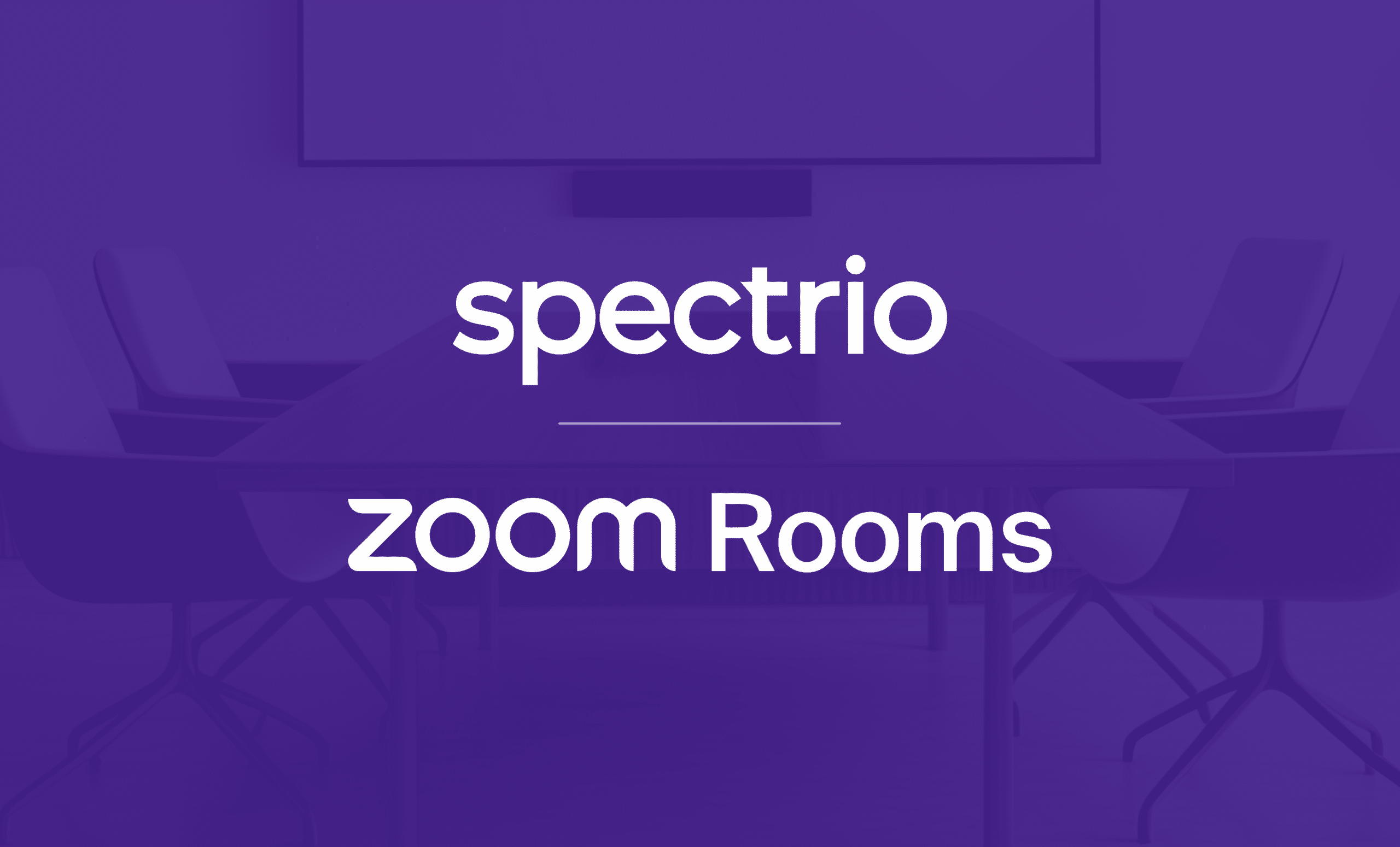 Spectrio and ZoomRooms logos